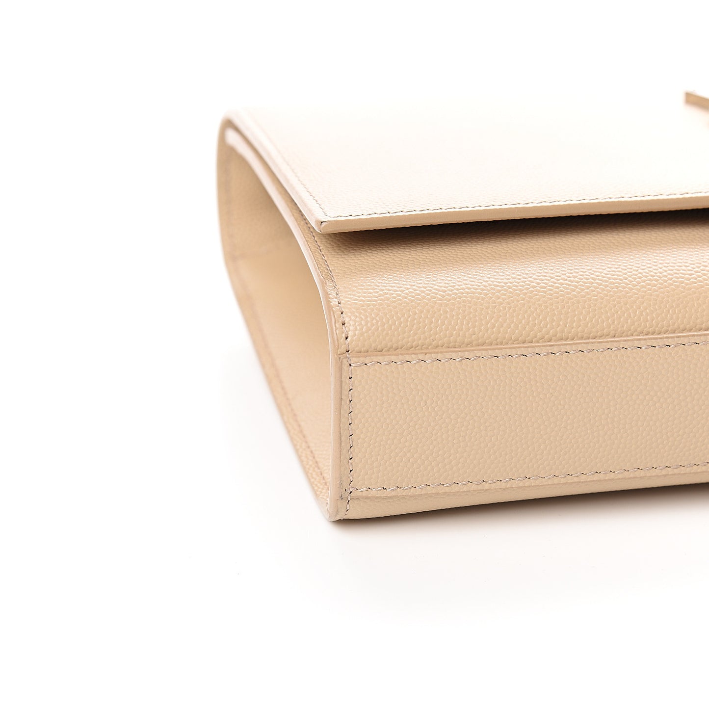Grain De Poudre Medium Classic Monogram Kate Satchel Sable Beige