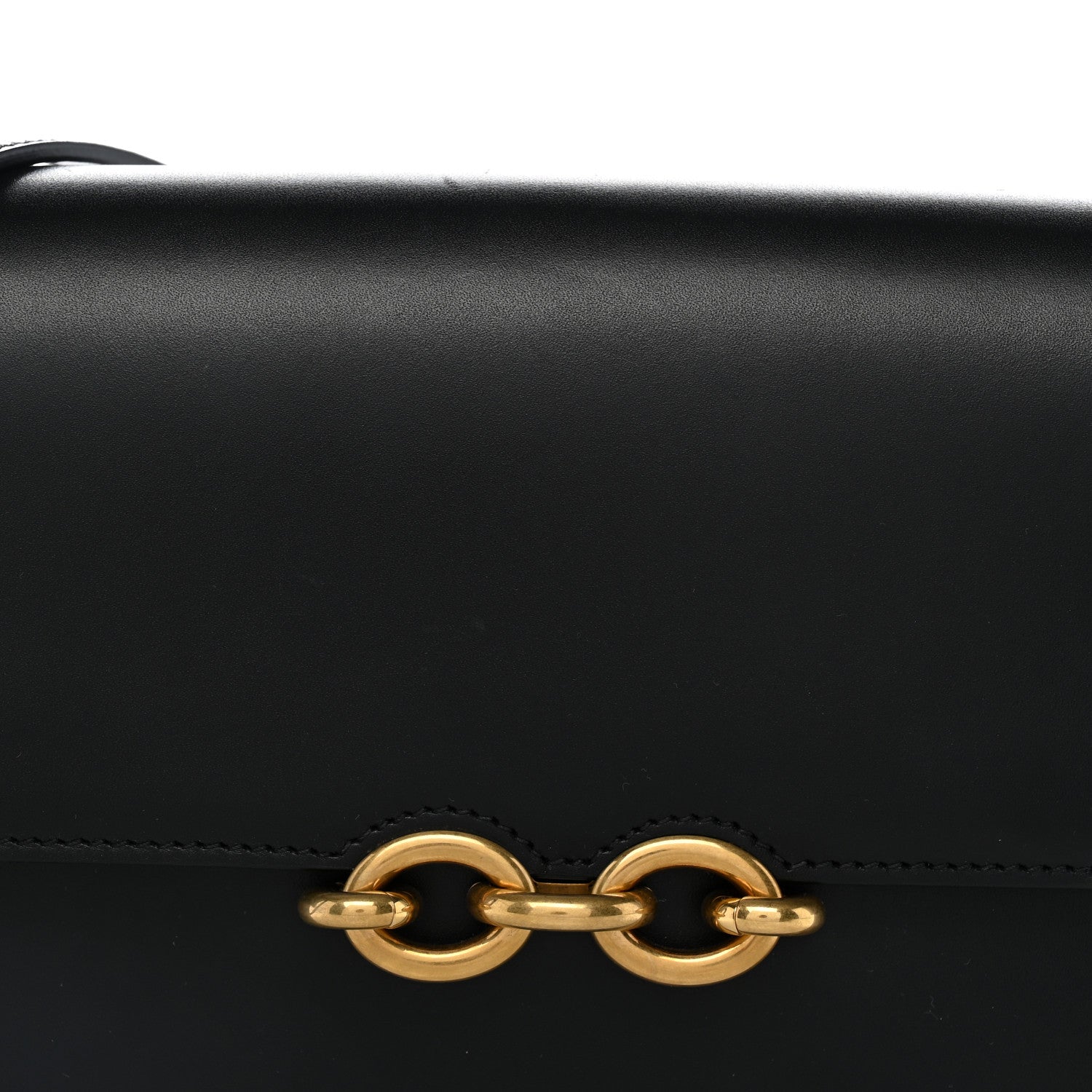 Saint Laurent Smooth Calfskin Le Maillon Satchel Black 8 of 12