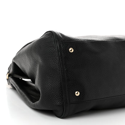 Gucci Pebbled Calfskin Large Soho Shoulder Bag Black 9 of 13