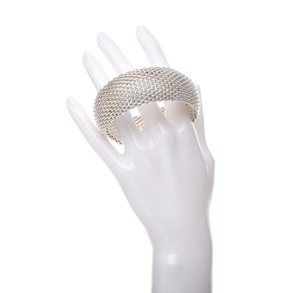 Tiffany Sterling Silver Wide Somerset Mesh Bracelet 2 of 4