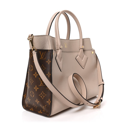 Louis Vuitton Calfskin Monogram On My Side Greige 3 of 8