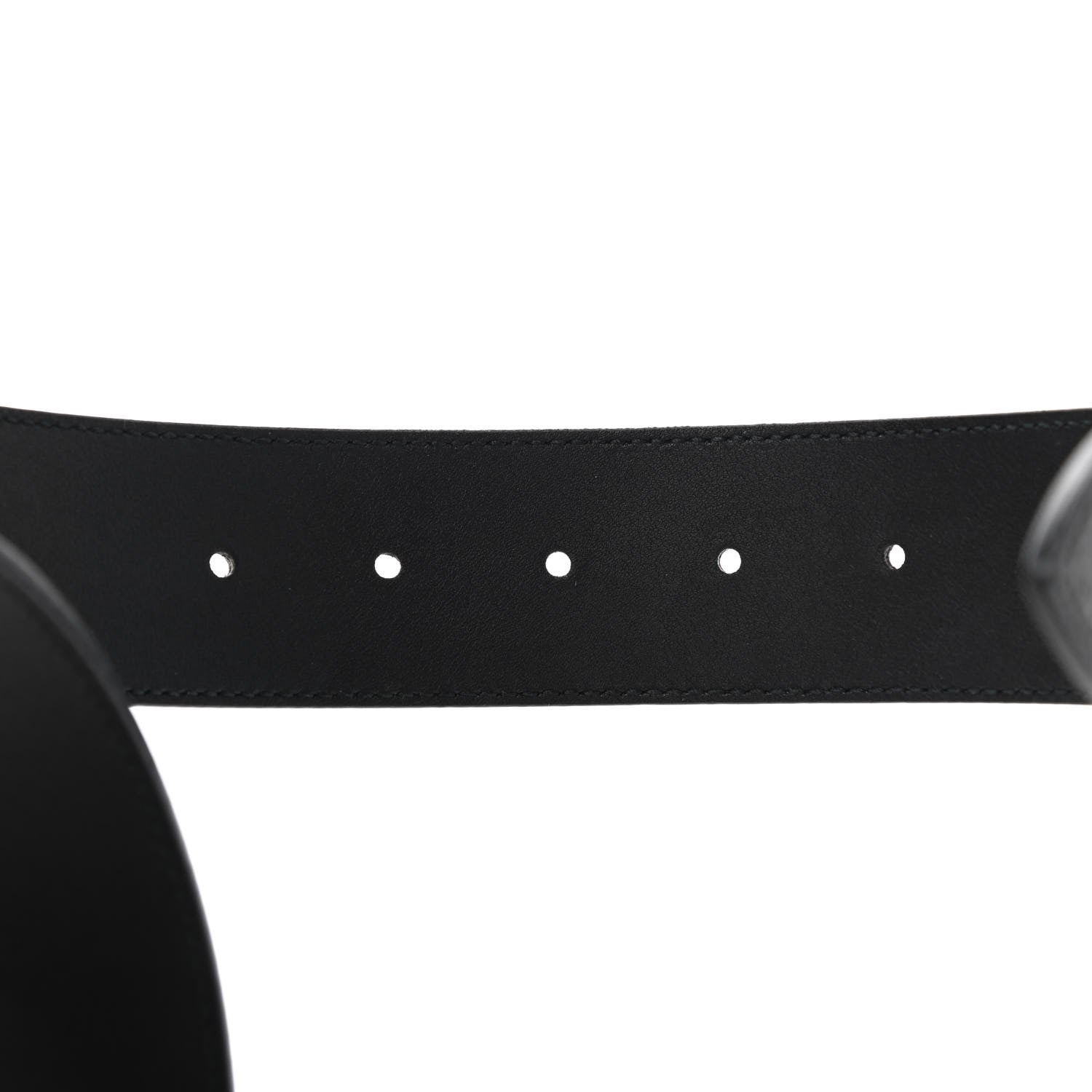 Gucci Textured Calfskin Double G 40mm Belt 90 36 Black 5 of 6