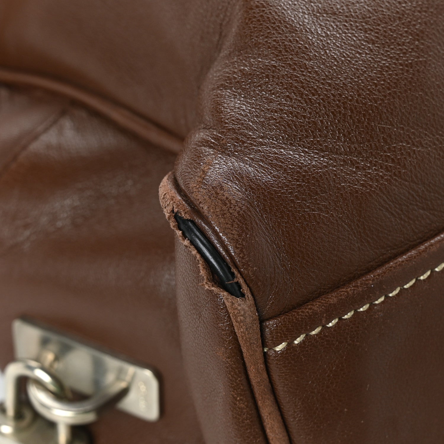 Prada Nappa Hydra Shoulder Bag Terra 10 of 10