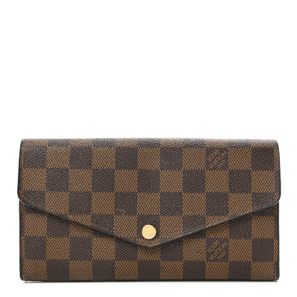 Louis Vuitton Damier Ebene Sarah Wallet NM 1 of 8
