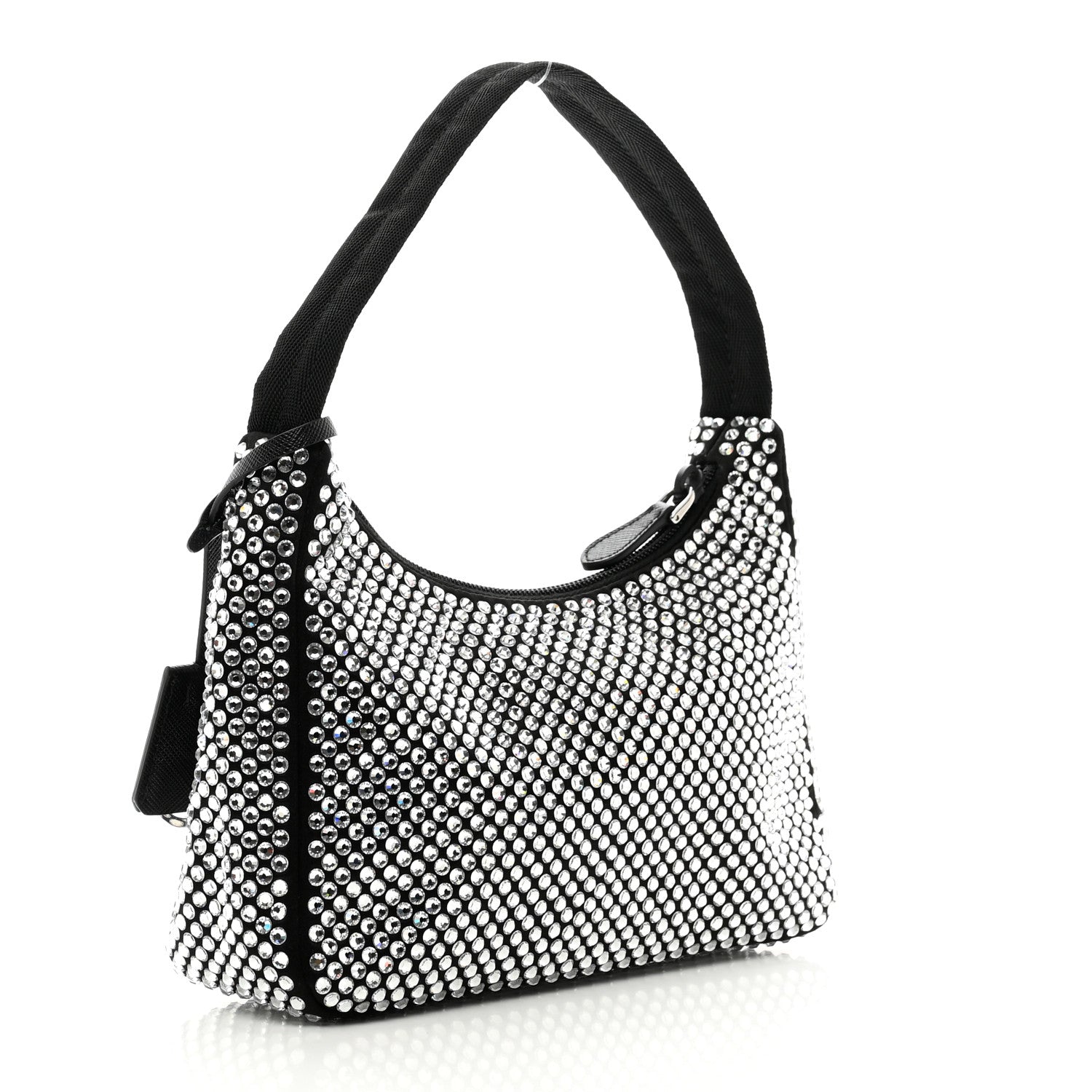 Prada Satin Crystal Mini Re-Edition 2000 Bag Cristal 3 of 10