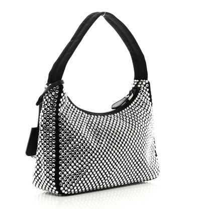 Prada Satin Crystal Mini Re-Edition 2000 Bag Cristal 3 of 10