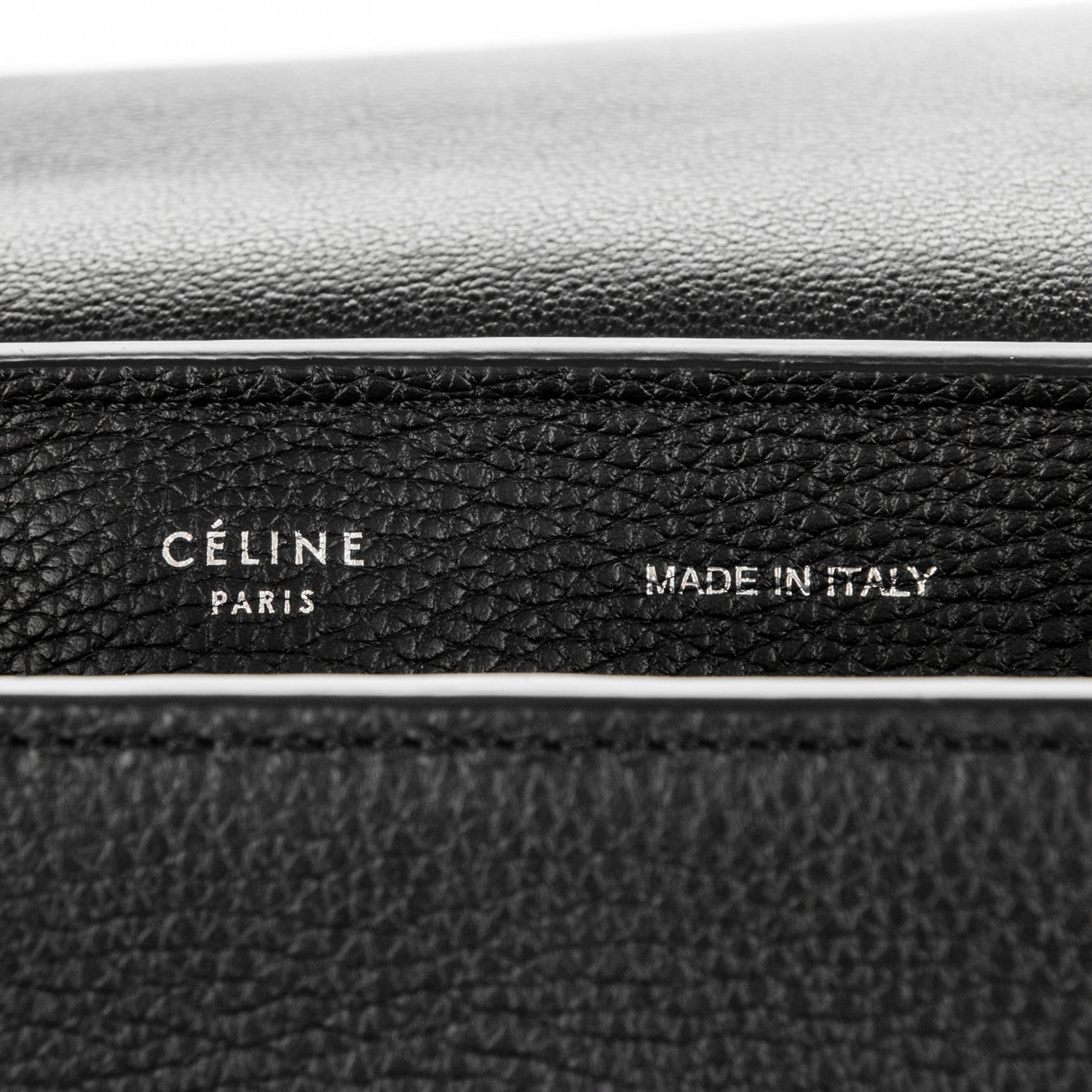 Celine Drummed Calfskin Suede Medium Trapeze Black 6 of 8