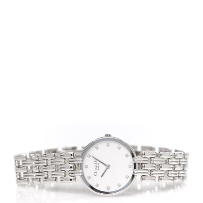 Christian Dior Stainless Steel Diamond 25mm Bagheera Quartz Watch 3 of 7