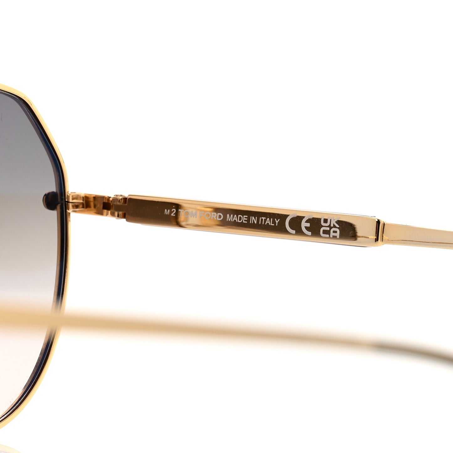 Metal Andes Pilot Sunglasses TF670 Gold