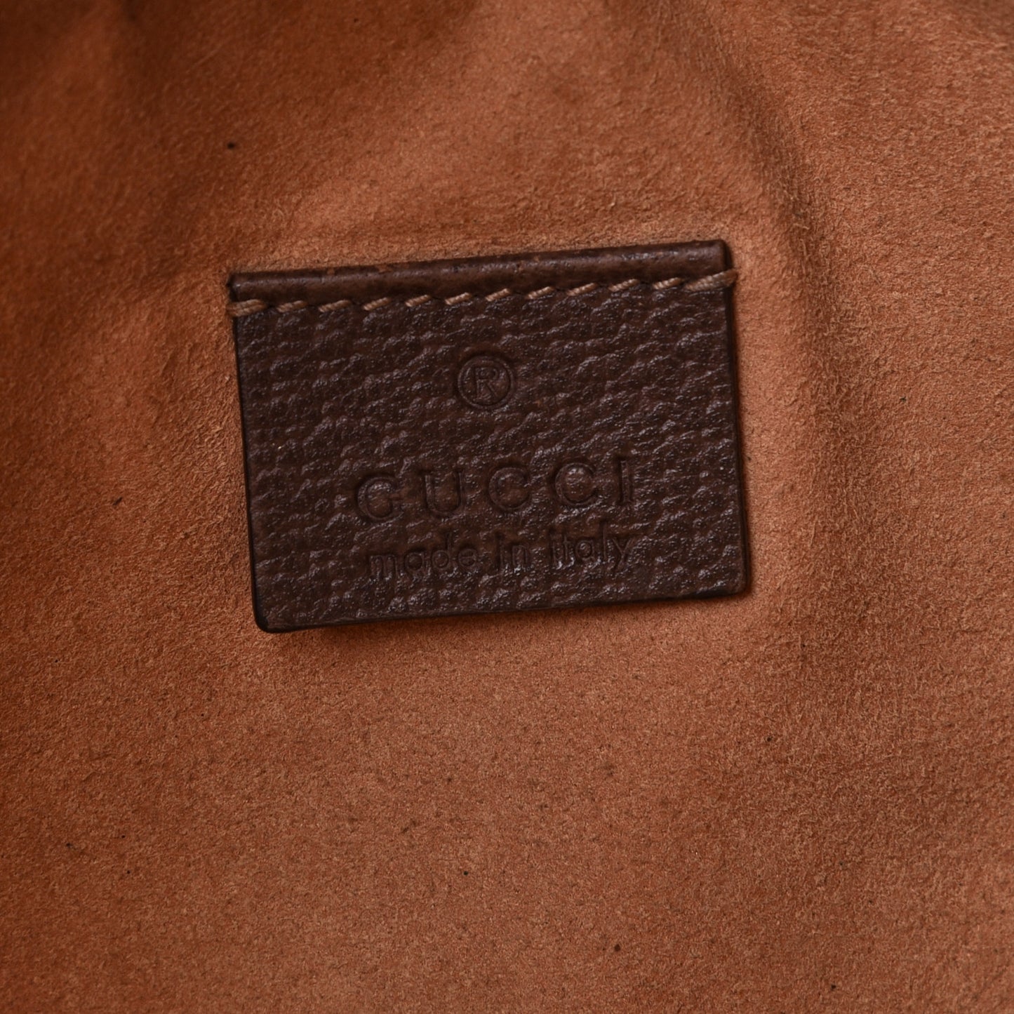GG Supreme Monogram Large Ophidia Pouch Clutch Brown