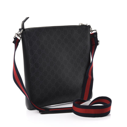 Gucci GG Supreme Monogram Night Courrier Flat Messenger Bag Black Multicolor 3 of 11