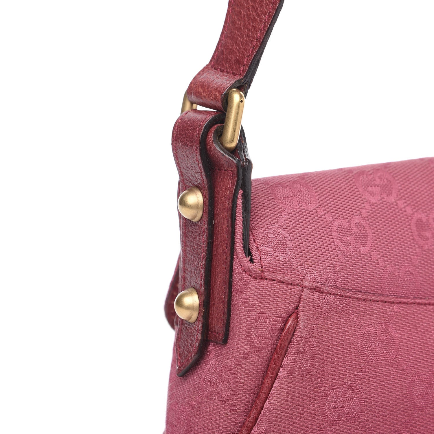 Gucci Monogram Horsebit Chain Flap Bag Fuchsia 10 of 11
