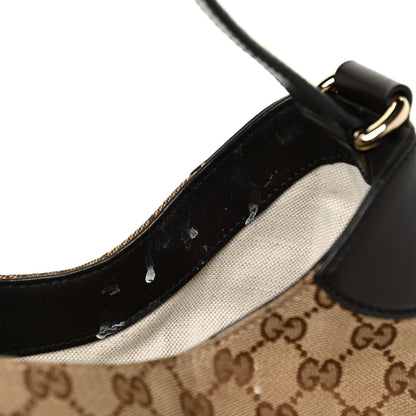 Gucci Monogram Margaux Calfskin Medium Emily Hobo Beige Ebony Cocoa 14 of 19