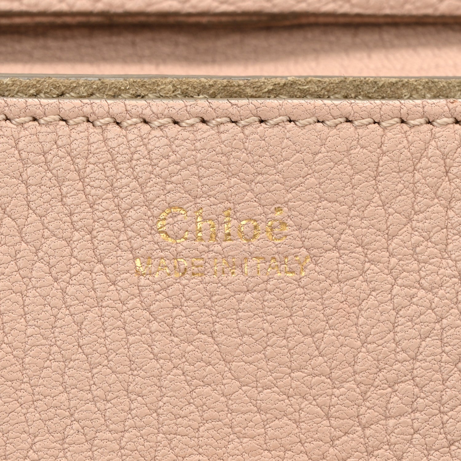 Chloe Grained Lambskin Mini Drew Shoulder Bag Cement Pink 6 of 11