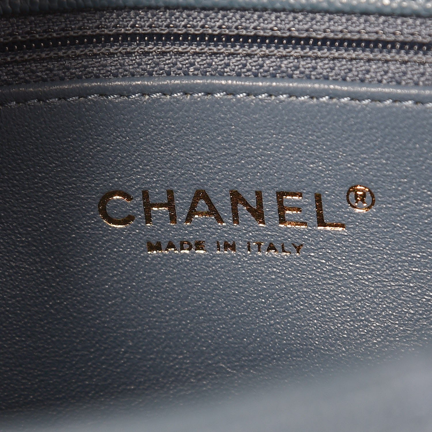 Chanel Caviar Lizard Quilted Small Coco Handle Flap Blue 7 of 9