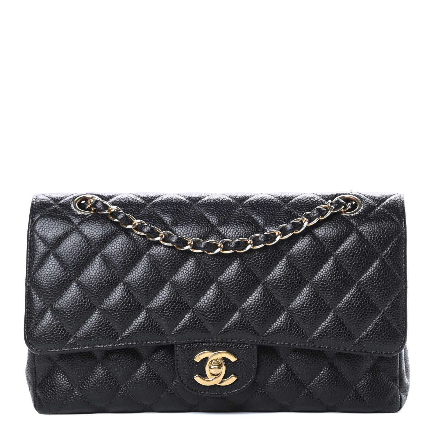 Chanel Caviar Quilted Medium Double Flap Black 1 of 20
