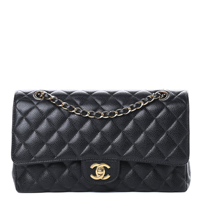 Chanel Caviar Quilted Medium Double Flap Black 1 of 20