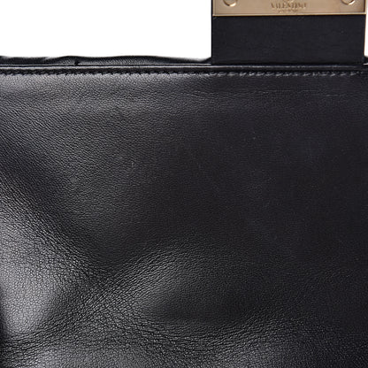 Valentino Garavani Lambskin VLTN Print Candystud Top Handle Bag Black 10 of 14