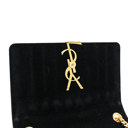 Saint Laurent Patent Matelasse Monogram Large Vicky Chain Bag Black 10 of 16