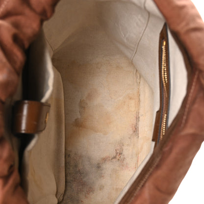 Gucci GG Supreme Monogram Azalea Calfskin Medium Retro Interlocking G Buckle Backpack Beige Ebony Brown Sugar 5 of 10