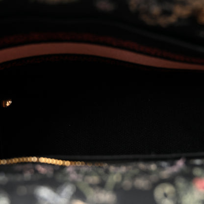 Christian Dior Canvas Cabinet De Curiosites Embroidered Medium Lady D-Lite Black Multicolor 5 of 12
