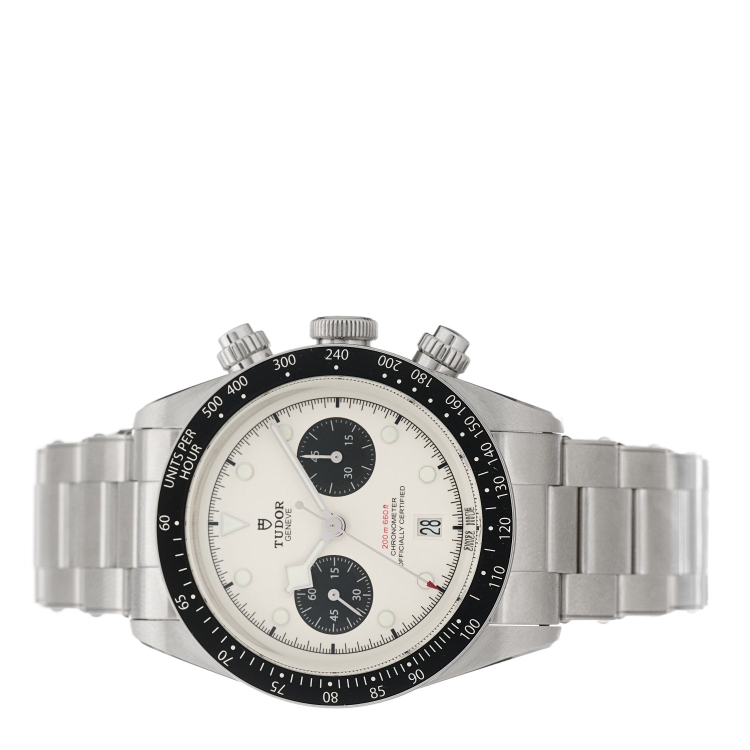 TUDOR Stainless Steel 41mm Black Bay Chronograph Panda Automatic Watch White 79360N 2 of 4