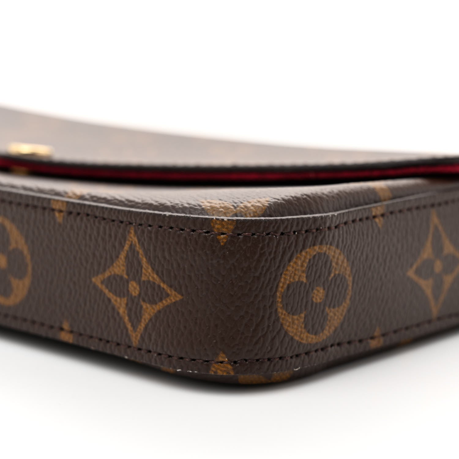 Louis Vuitton Monogram Pochette Felicie Chain Wallet Fuchsia 10 of 10