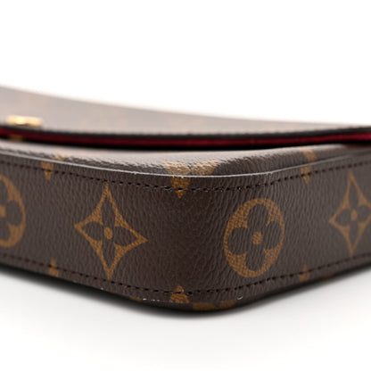 Louis Vuitton Monogram Pochette Felicie Chain Wallet Fuchsia 10 of 10