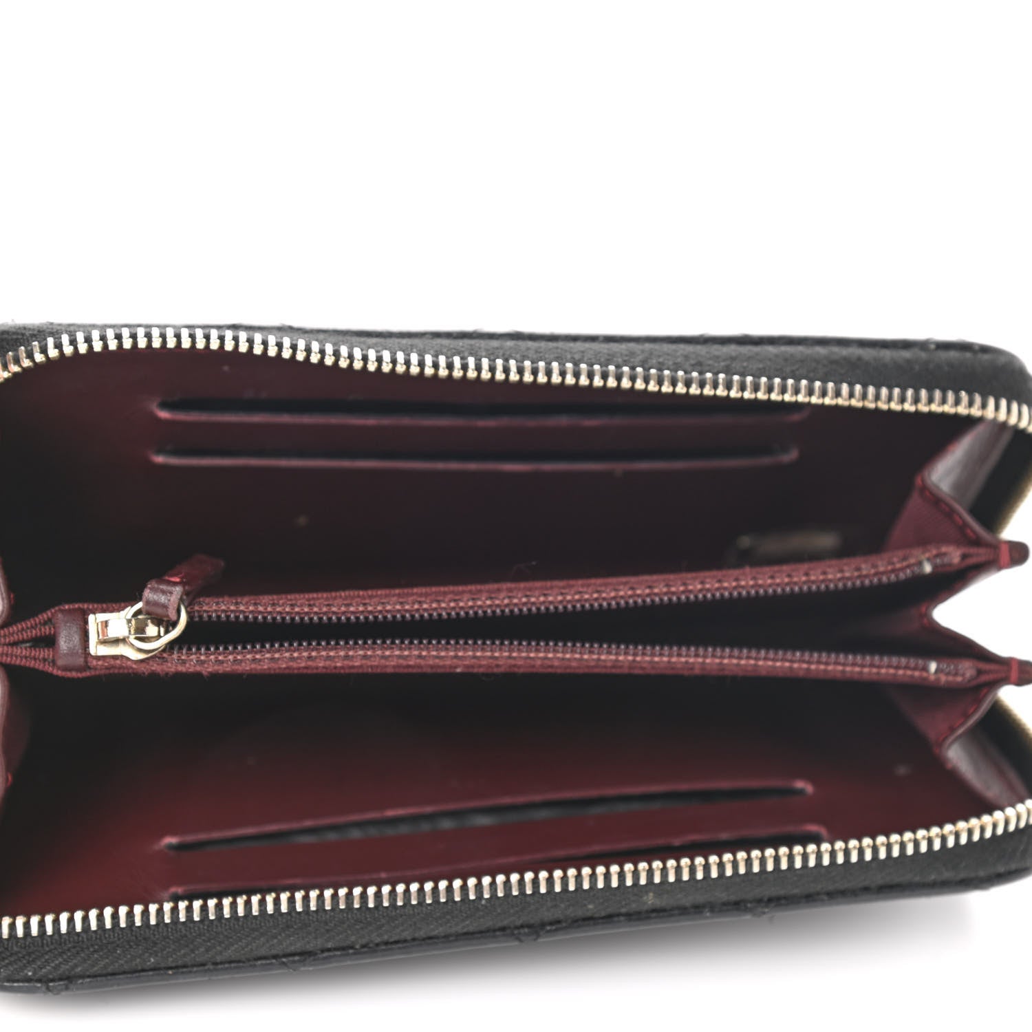 Chanel Caviar Quilted Medium Zip Around Wallet Black 5 of 13