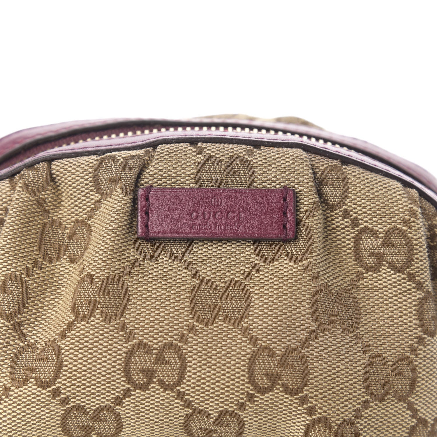 Gucci Monogram Medium Bamboo Cosmetic Case Bordeaux 9 of 9