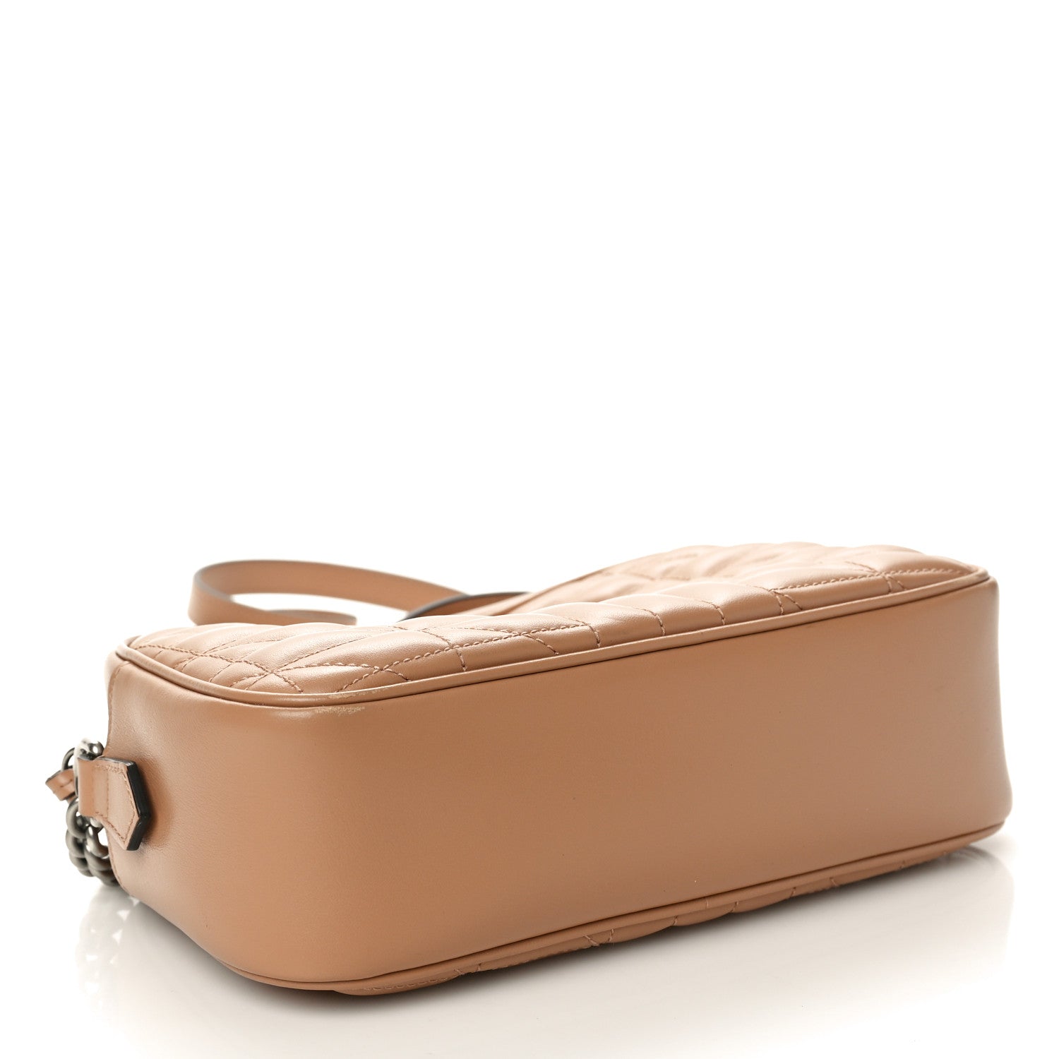 Gucci Calfskin Matelasse Aria Small GG Marmont Chain Shoulder Bag Camelia 4 of 12