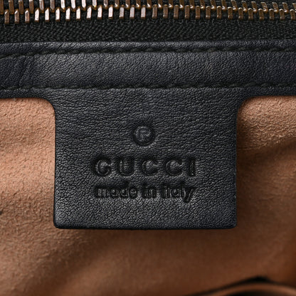Gucci Calfskin Matelasse Medium GG Marmont Shoulder Bag Black 6 of 11