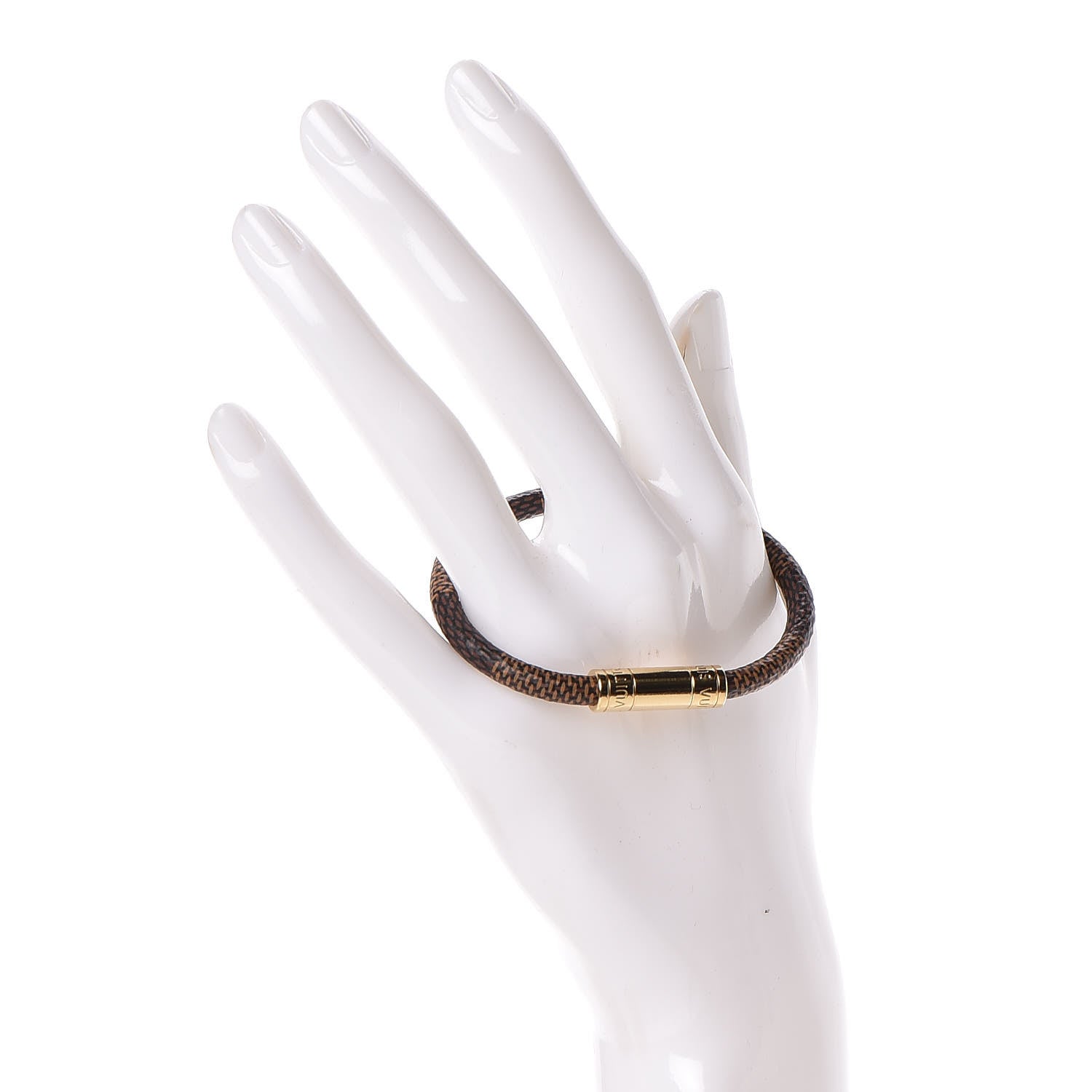 Louis Vuitton Damier Ebene Keep It Bracelet 17 2 of 5