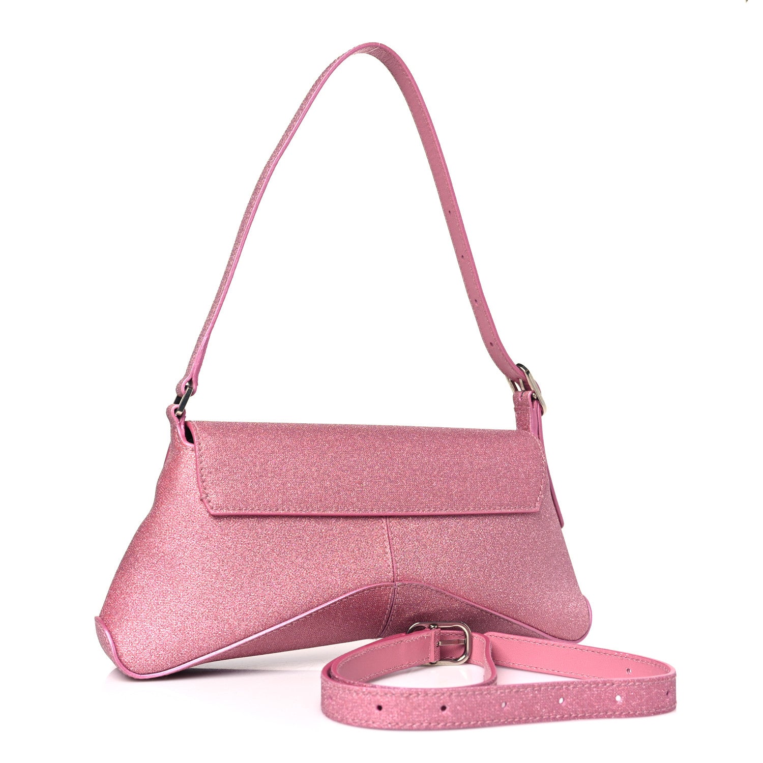 Balenciaga Sparkling Fabric Small XX Flap Stretch Bag Sweet Pink 3 of 9