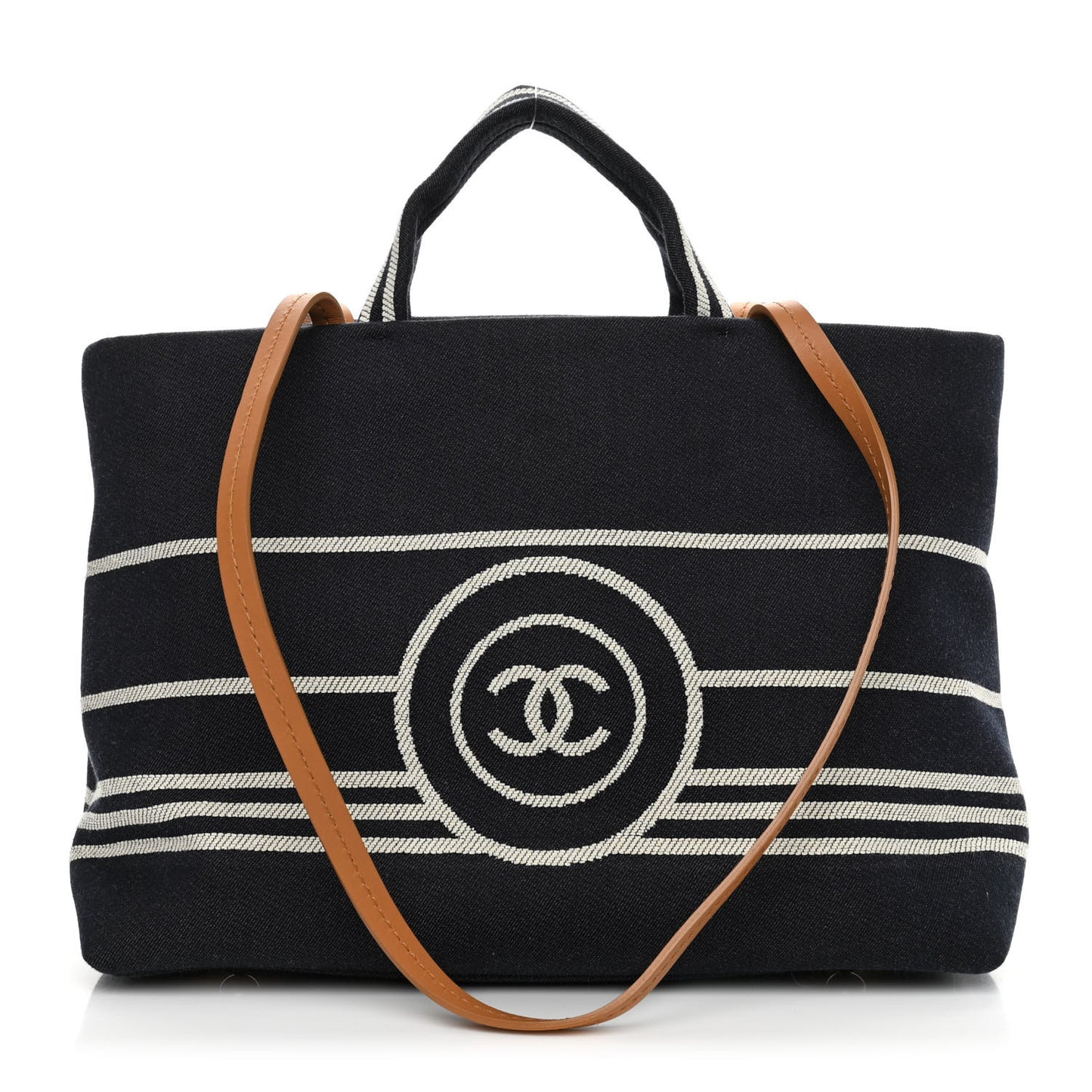 Denim Large Shopping Tote Blue