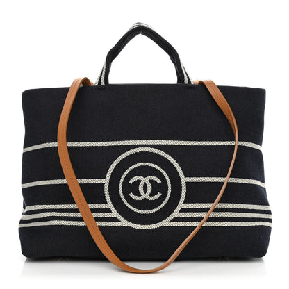 Chanel Denim Large Shopping Tote Blue 1 of 10