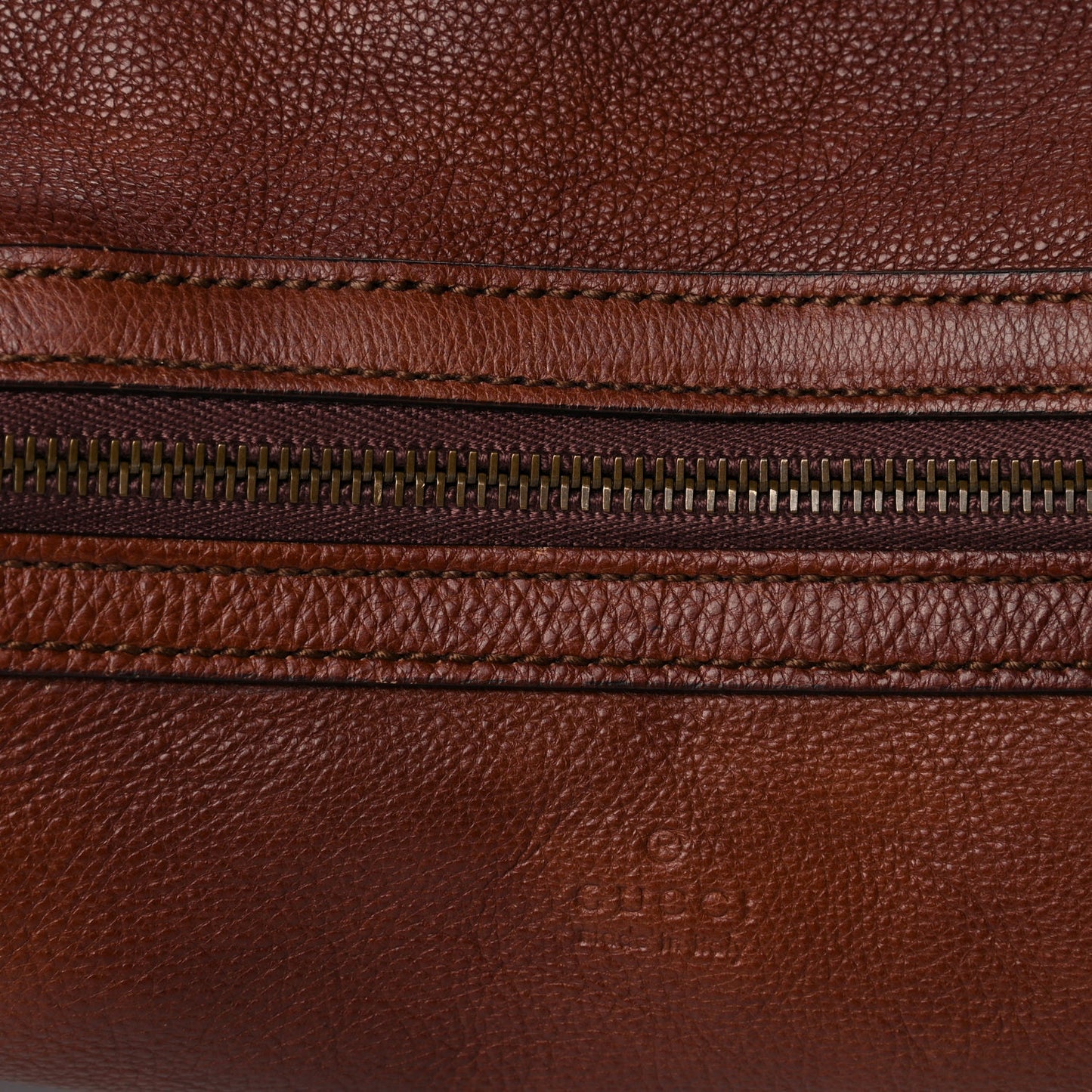 Calfskin Twist Strap Hobo Brown