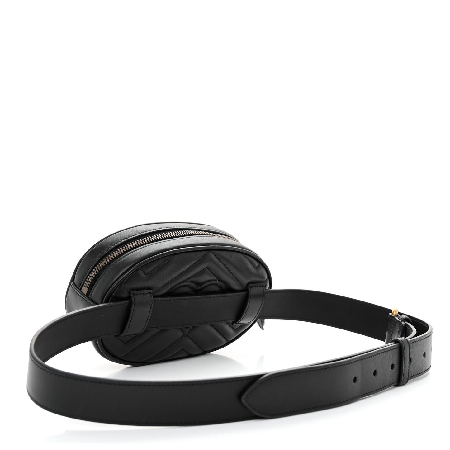 Calfskin Matelasse GG Marmont Belt Bag 95 38 Black