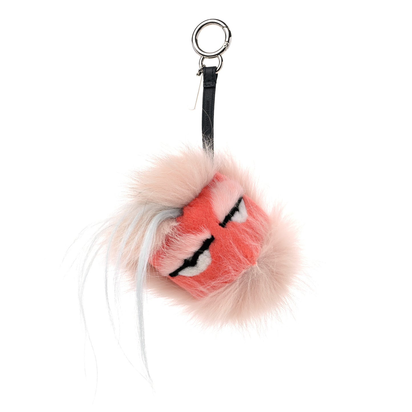 Fox Rabbit Goat Mink Fur Vitello Flamingo Furbet Monster Bag Bug Charm Light Pink