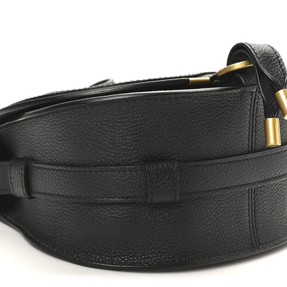 Chloe Grained Calfskin Small Marcie Saddle Bag Black 8 of 9