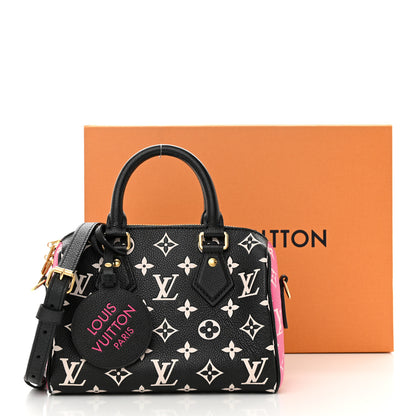 Louis Vuitton Empreinte Monogram Spring in the City Speedy Bandouliere 20 Black White Pink 11 of 11