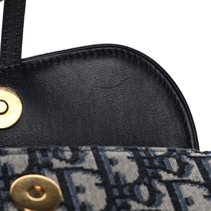 Christian Dior Oblique Saddle Belt Bag Blue 9 of 16