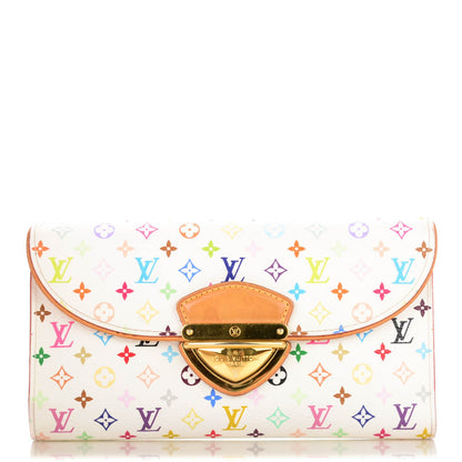 Louis Vuitton Monogram Multicolor Eugenie Wallet White Litchi 1 of 7