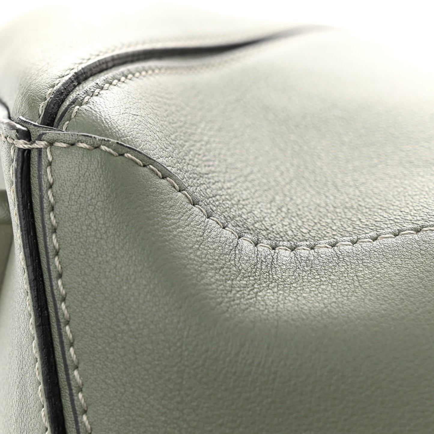 Calfskin Large Puzzle Bag Dark Sage