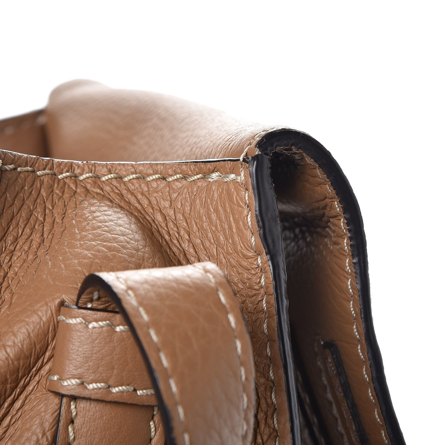 Calfskin Mini Marcie Round Crossbody Bag Nut