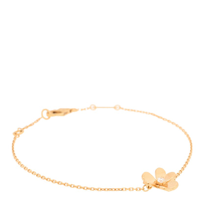 Van Cleef & Arpels 18K Yellow Gold Diamond Mini Frivole Bracelet 1 of 4