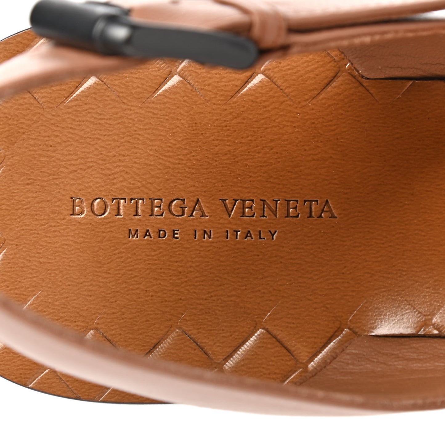 Nappa Ayers Intrecciato Flat Sandals 39 Dahlia