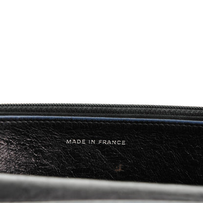 Chanel Aged Calfskin Reissue Wallet On Chain WOC Metallic Black 7 of 8
