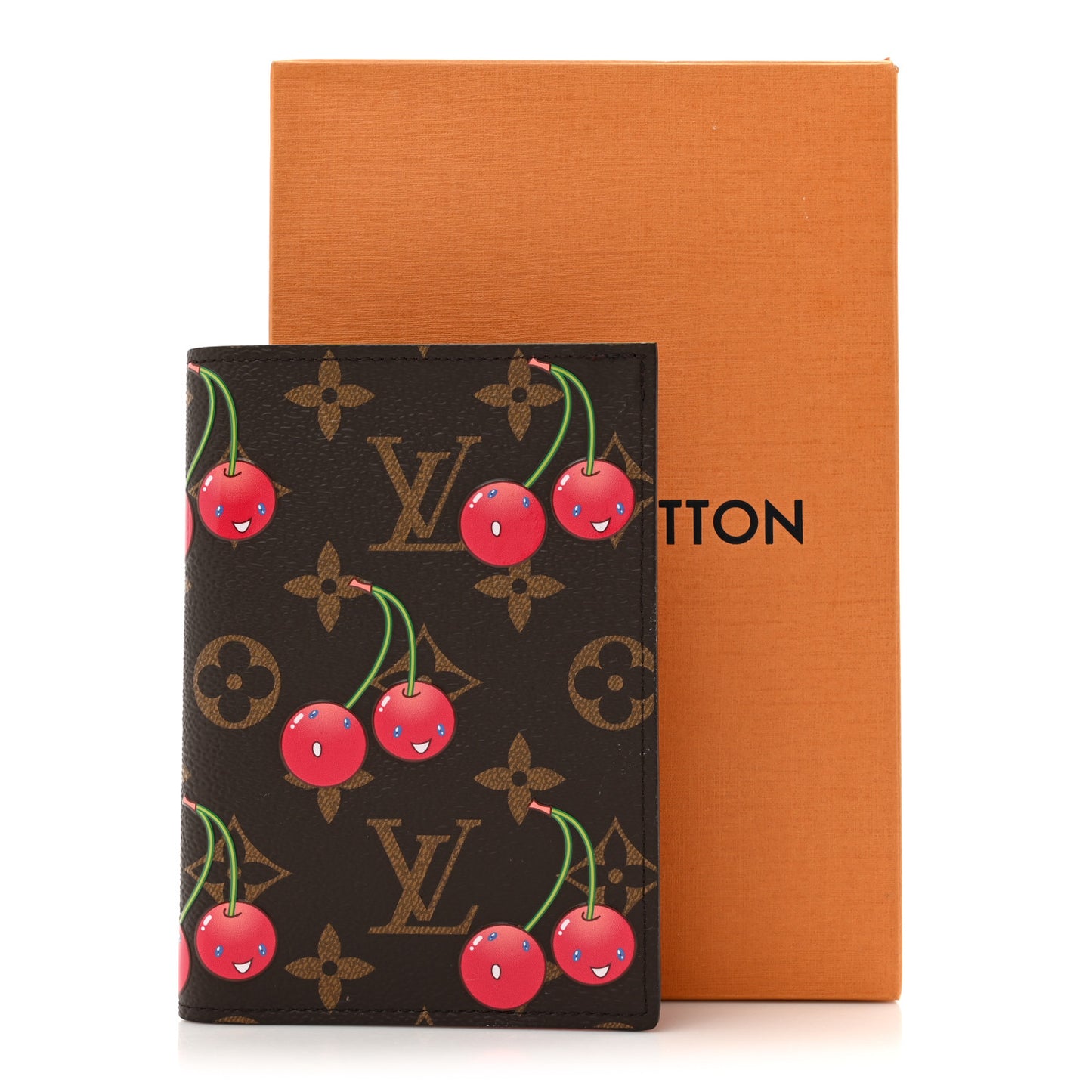 LV X TM Monogram Cerises Passport Cover