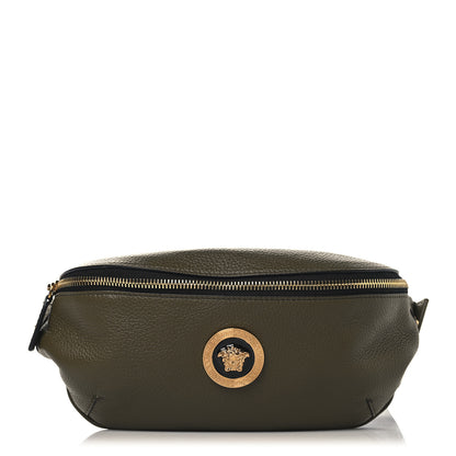 Versace Grainy Calfskin Medea Belt Bag Khaki 1 of 9